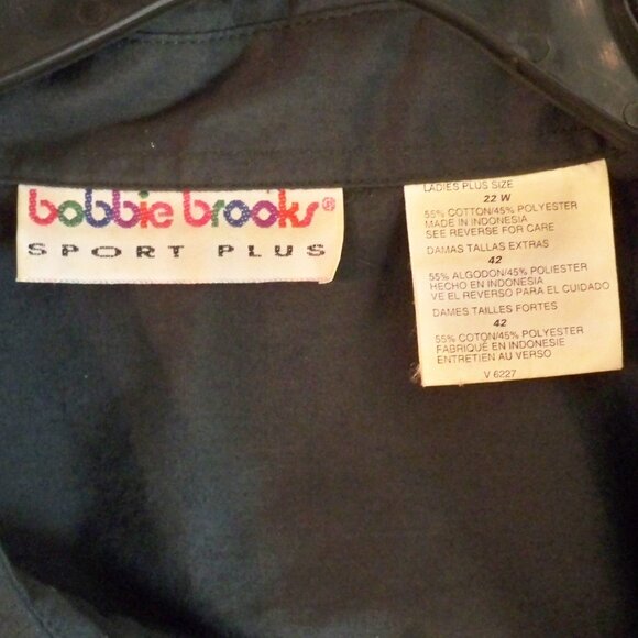 Bobbie Brooks Sports Plus, Dark Green Button Up *Shirt 22W - Picture 5 of 7